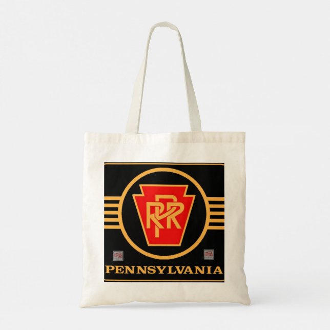 PRR Schwarz-Gold-Logo-Totbeutel Tragetasche (Rückseite)