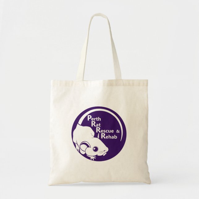 PRRR Lila Logo-Tasche Kleine Tragetasche (Vorne)