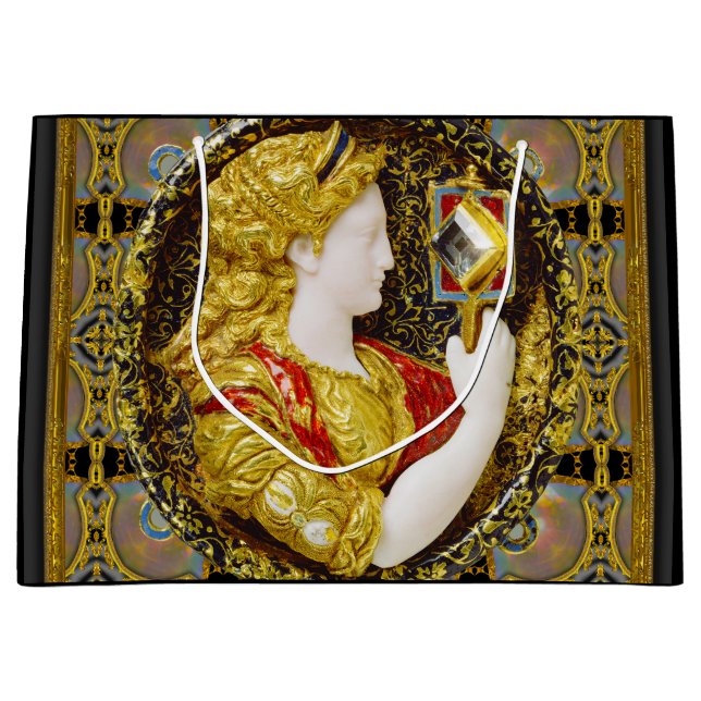 Prudence Old World Elegante  Große Geschenktüte (Vorderseite)