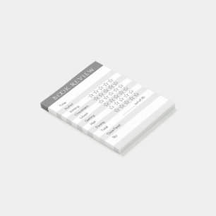 Prüfbücher für die Track Rate (Sm) Post-it Klebezettel