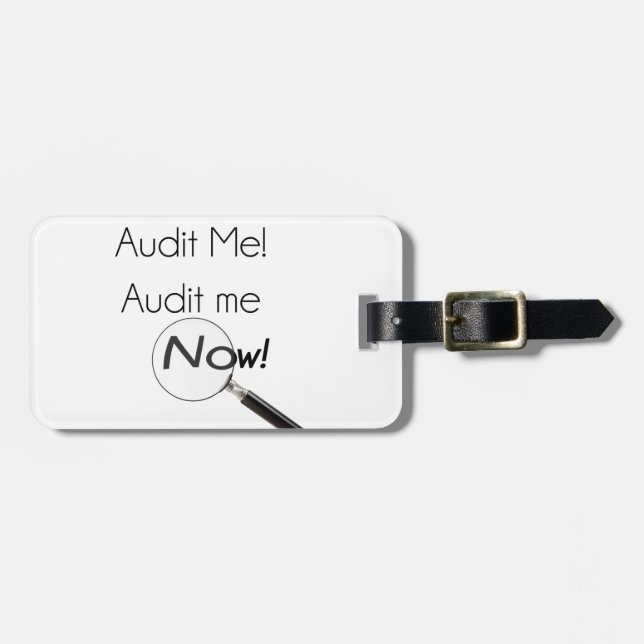 Prüfe mich! gepäckanhänger (Vorderseite horizontal)
