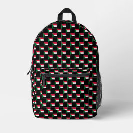 Prüfed Sudan Flag Muster Bedruckter Rucksack