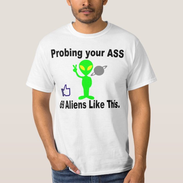 Prüfendes alien, dergleichen dieses T-Shirt (Vorderseite)