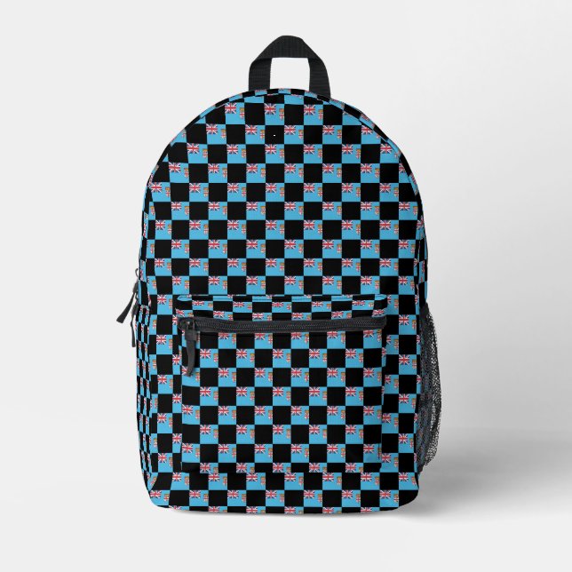 Prüfes Fidschi-Flag-Muster Bedruckter Rucksack (Vorderseite)