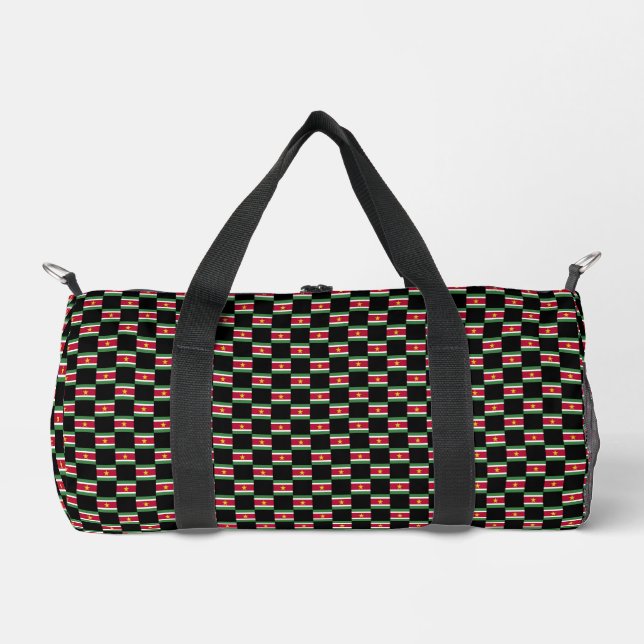 Prüfes Muster für Suriname-Flaggen Duffle Bag (Vorderseite)