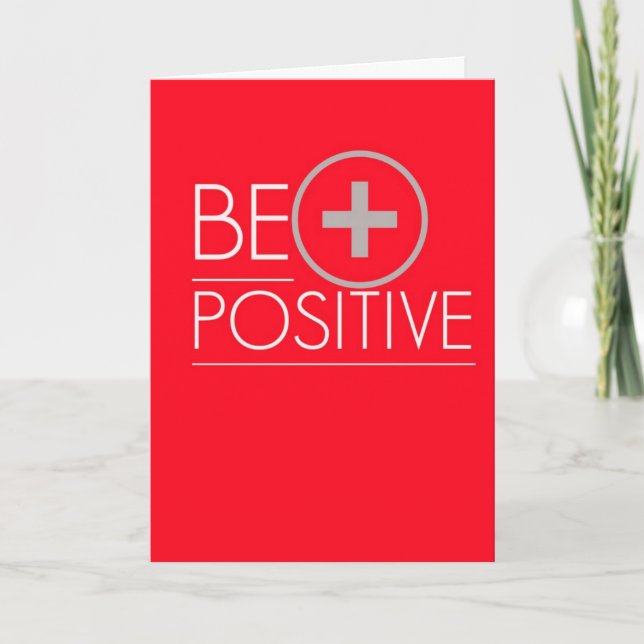 Prüfkarte für die positive Schwangerschaft Ankündigung (Vorderseite)