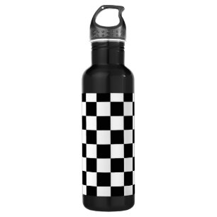 Prüfmuster für die Rückseite Schwarz/Weiß-Kont Edelstahlflasche