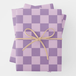 Prüfmuster in doppeltem Licht Lila Geschenkpapier Set