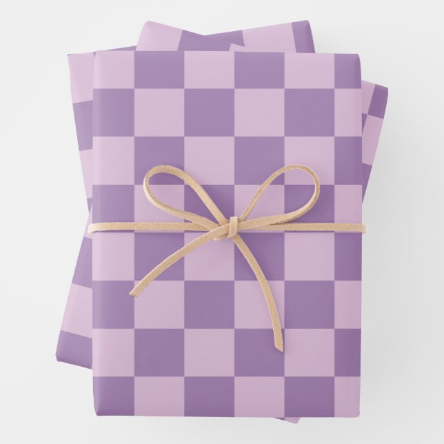 Prüfmuster in doppeltem Licht Lila Geschenkpapier Set (Beispiel)