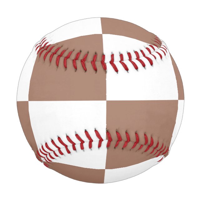 Prüfmuster in Weiß und Mocha Mousse Baseball (Vorderseite)