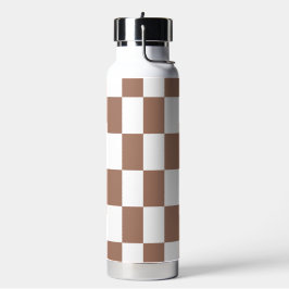 Prüfmuster in Weiß und Mocha Mousse Trinkflasche