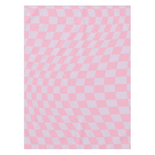 Prüfmuster Lilac Pink Karo Checkerboard Tischdecke
