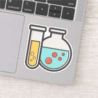 Prüfrohr und Beaker für die Chemie