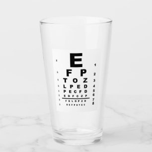 Prüfung der Augenuntersuchung Glas