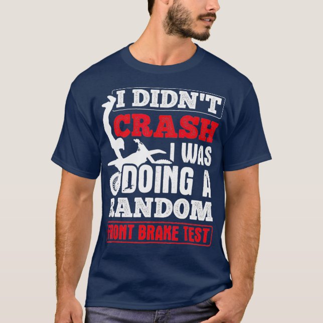 Prüfung der Random-Vorderbremse Motocross MX Racin T-Shirt (Vorderseite)