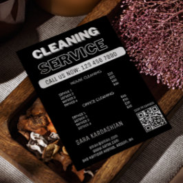 Prüfung der Reinigungsdienste für die Zimmerpreisb Flyer