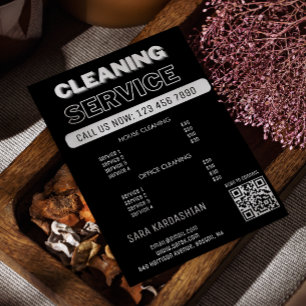 Prüfung der Reinigungsdienste für die Zimmerpreisb Flyer