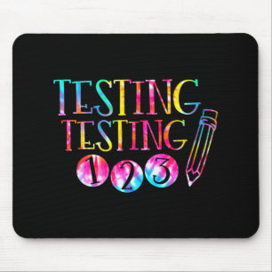 Prüfung des Farbtesttages Lehrer 1-2-3 Mousepad