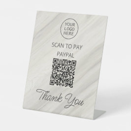 Prüfung natürlicher Wellness-Center auf QR-Code Sockelschild