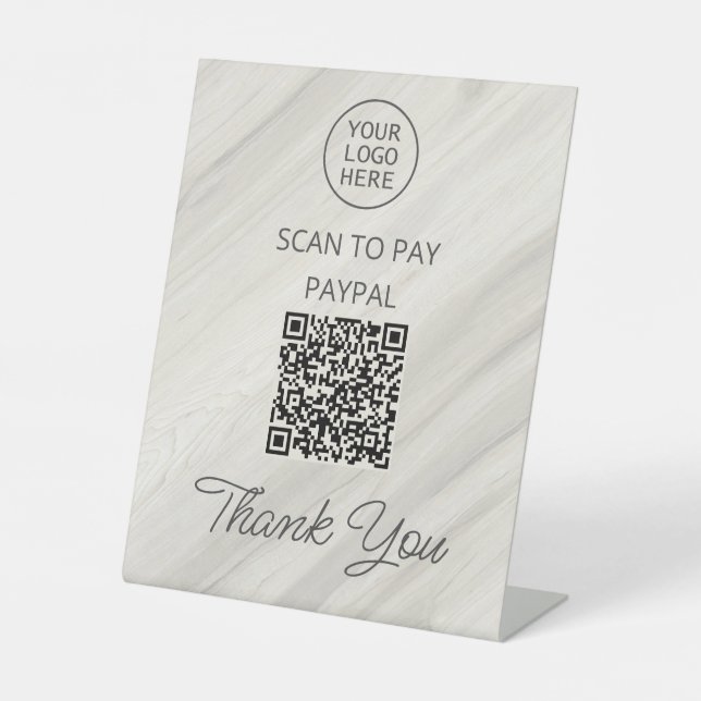 Prüfung natürlicher Wellness-Center auf QR-Code Sockelschild (Vorderseite)