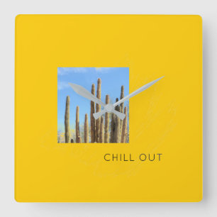 Prüfung Quadratische Wanduhr