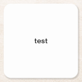 Prüfung Rechteckiger Pappuntersetzer