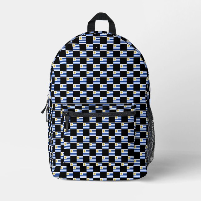 Prüfzeichnet für Uruguay-Flaggen Bedruckter Rucksack (Vorderseite)
