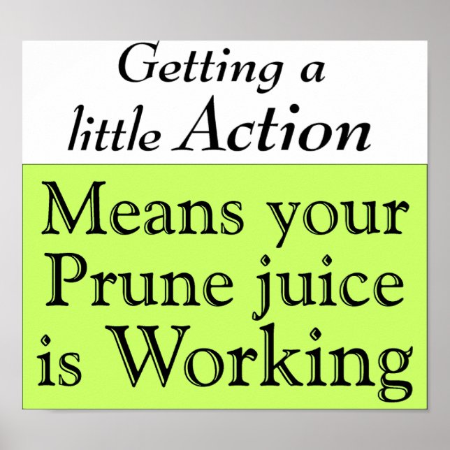 Prune juice poster (Vorne)