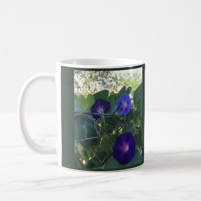 Prunkwinde-Kaleidoskop Kaffeetasse (Links)
