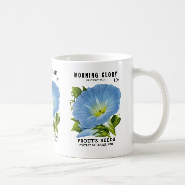 Prunkwinde Vintage-Samenpaket Kaffeetasse (Rechts)