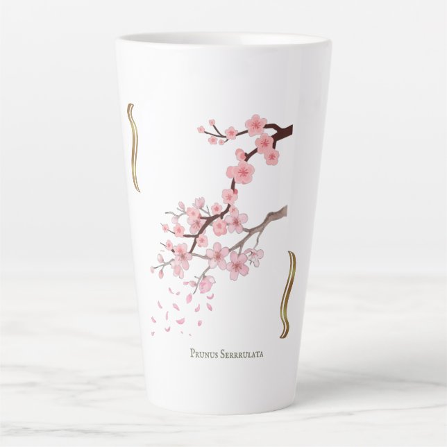 Prunus Serrulata Tasse Latte (Vorderseite)