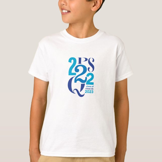 PS222Q-Klasse von / Klasse de 2023 T-Shirt (Vorderseite)