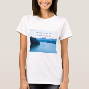 Ps 107:29 Er beruhigt den Sturm T-Shirt