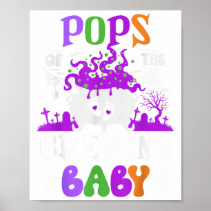 Ps des brauenden Babys Dad To Be Halloween Poster