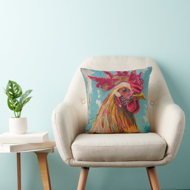 PS Nature Designs, Fun Boho Rooster-Kissen Kissen (Stuhl )