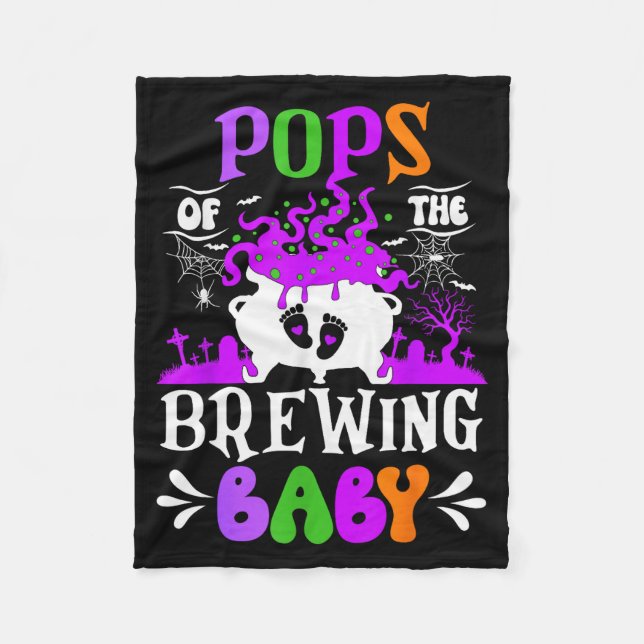 Ps Of The Brewing Baby Dad To Be Halloween  Fleecedecke (Vorderseite)