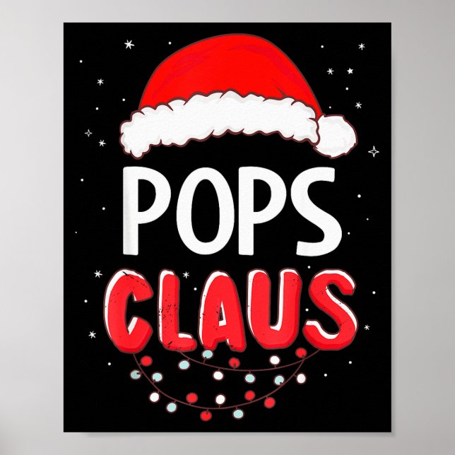Ps Santa Claus Christmas Matching Costume  Poster (Vorne)