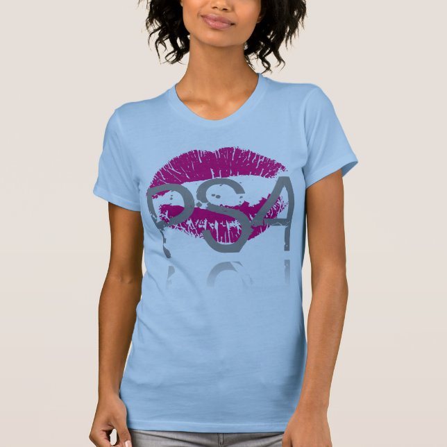 Psa-LIPPEN (Rosa) T-Shirt (Vorderseite)