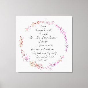 Psalm23:4 Leinwand