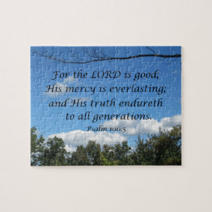 Psalm 100:5 Denn der Herr ist gut; Seine Barmherzi