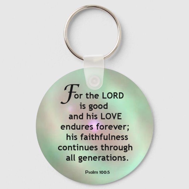 Psalm 100:5 schlüsselanhänger (Vorderseite)