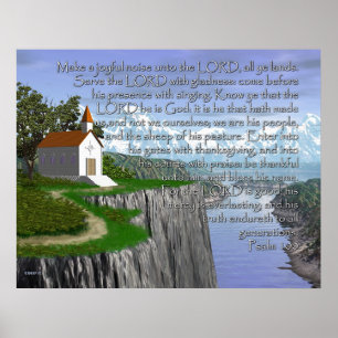 Psalm 100 (breite Version) Poster