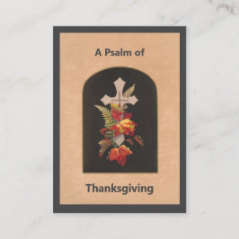 Psalm 100 Thanksgiving Prayer Card Platzkarte