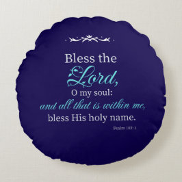 Psalm 103:1 Bibelvers Kissen mit individuellem chr