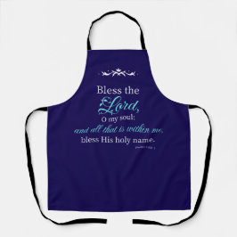 Psalm 103:1 Bible Verse Custom Christian Apron Schürze