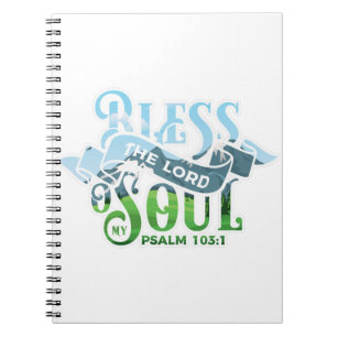 Psalm 103 Christliches Design Notizblock