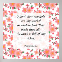 Psalm 104:24 Poster