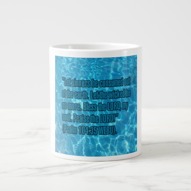 Psalm 104:35 WEBU Tasse (Vorderseite)