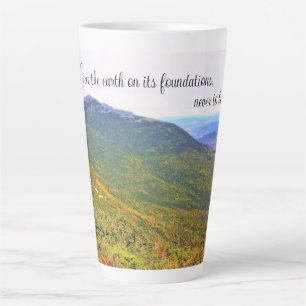 Psalm 104:5 Latte-Tasse Milchtasse