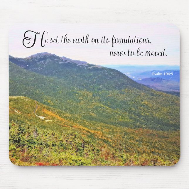 Psalm 104:5 Mousepad (Vorne)